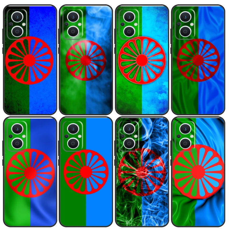 Gypsy Romani Roma Flag For OPPO Reno 2Z 4Z 5Z 8T 4 5 6 7 8 Lite 10 Pro OPPO Find X5 X6 Pro X2 Lite X3 Neo Case