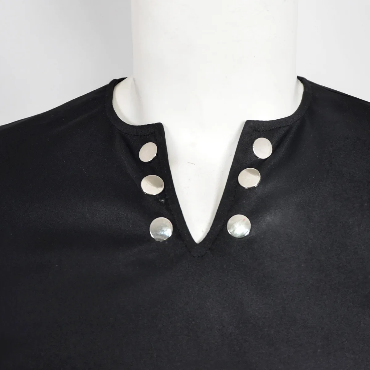 MJ Tribute for Michael Jackson Black Cotton Elastic Slim BAD Jacket Costume Clothing for Man Adore Stars Impersonator collection - view 4