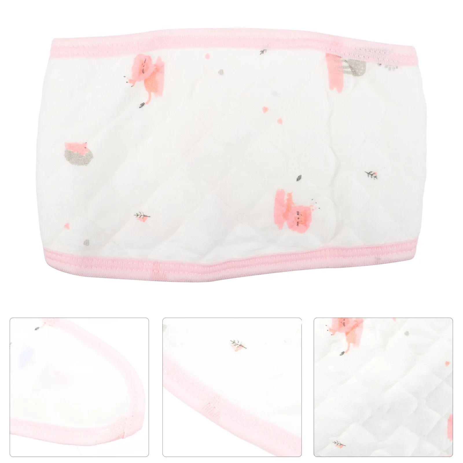 

Комплект из 3 мягких хлопковых поясов для пупка для младенцев и малышей, с принтом, для тепловой защиты новорожденных и детей раннего возраста