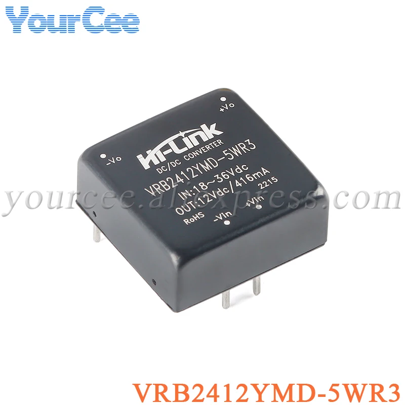 5W DC-DC Isolated Converter Power Supply Module DC DC 12V to 15V/5V/12V 24v to 5V/12V HLK-5D2405/5D1205/5D1212/5D1215/5D2412