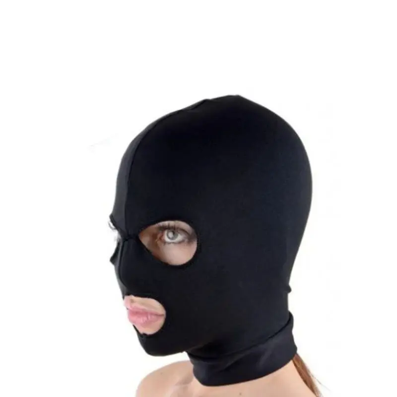 Sexy Toys for Couples Fetish gifts Hood Mask Head Black Adult Games Erotic Mask Hood Sexy Eye BDSM Headgear Slave Bondage