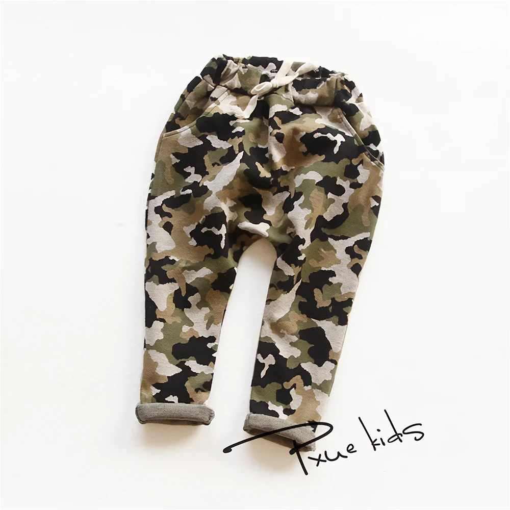 0-3 Years Casual Baby Children Pants Toddler Boys Girls Camouflage Trousers Costumes Long Cotton Infant Cartoon Panty Clothes