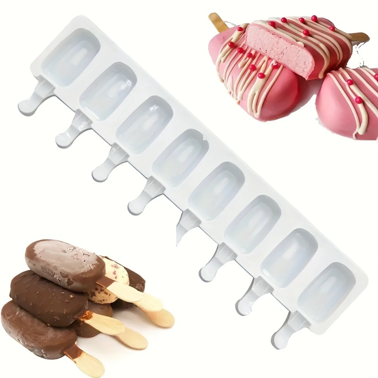 1pc Creative Ice Cream Molds, Suitable For DIY Chocolate/dessert/Popsicle/pudding/cake Molds, Homemade Cooking Tools, Party Supp
