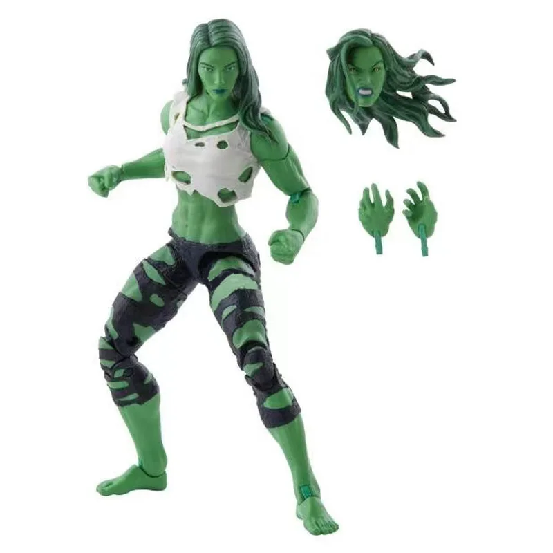

Marvel Legends 6-Inch Hulk Action Figure Collectible Model Female Version Avengers Toy Display Piece Highly Posable Hulk Doll