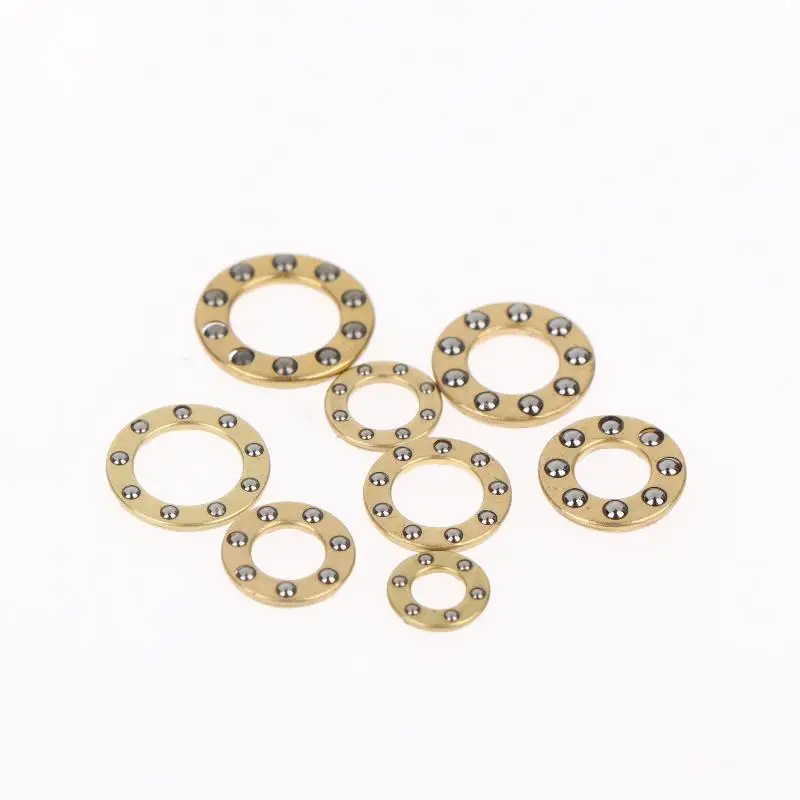 10Pcs Mini Plane Axial Bearing Ceramic Steel Ball Thrust Copper Support Folding Knife Opening And Closing Accessories