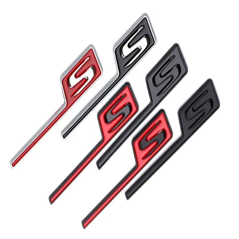 

3D ABS Car Trunk S Logo Badge Stickers For Mercedes S Emblem AMG A45 W176 CLA45 C117 C63 W205 E63 W212 GLA45 X156 GLC GLE 63