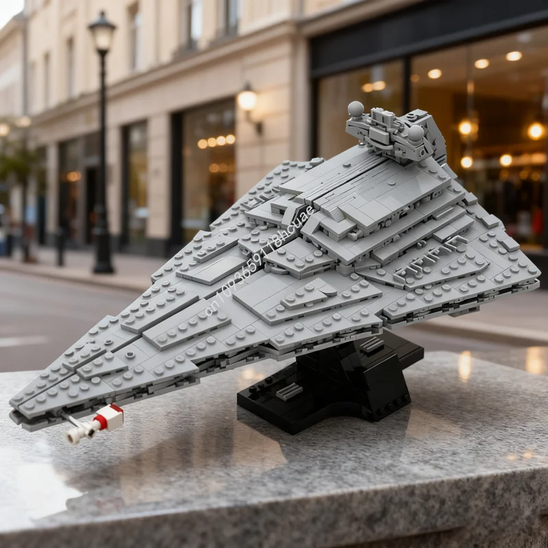 

1211 шт. MOC, масштаб миди, императорский класс, звездный разрушитель, модель, строительные блоки, сборка, игрушка «сделай сам», креативный рождественский подарок, идея для детей