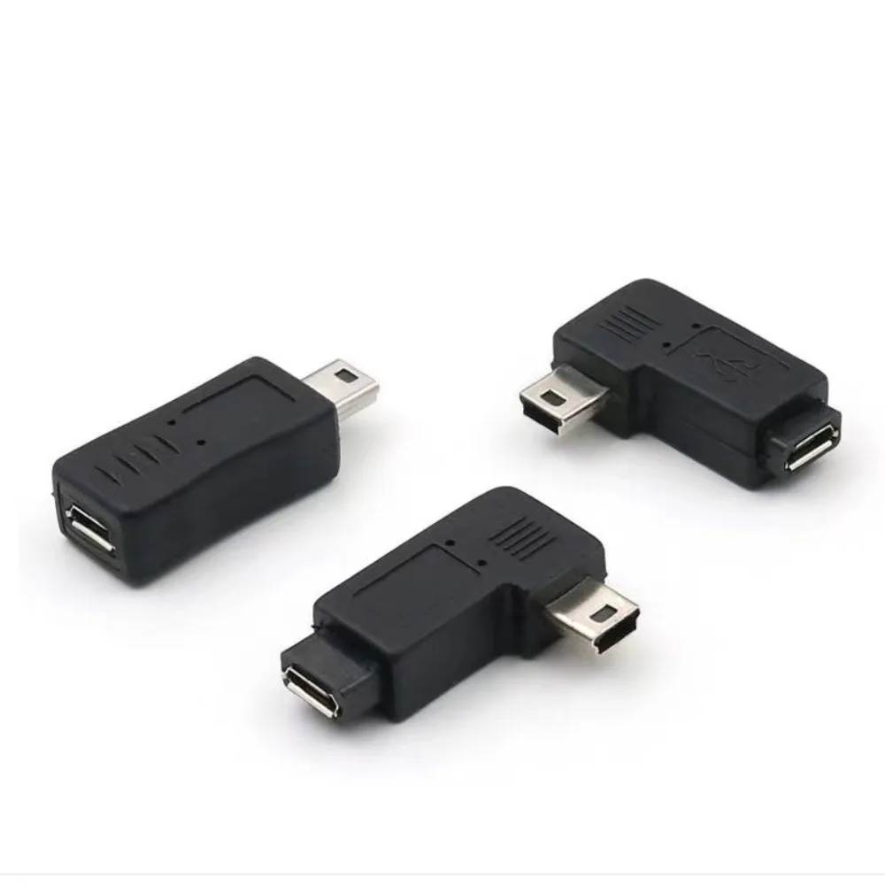 Micro USB żeńskie do Mini Adapter konwertera męskie złącze USB dla telefonów komórkowych MP3