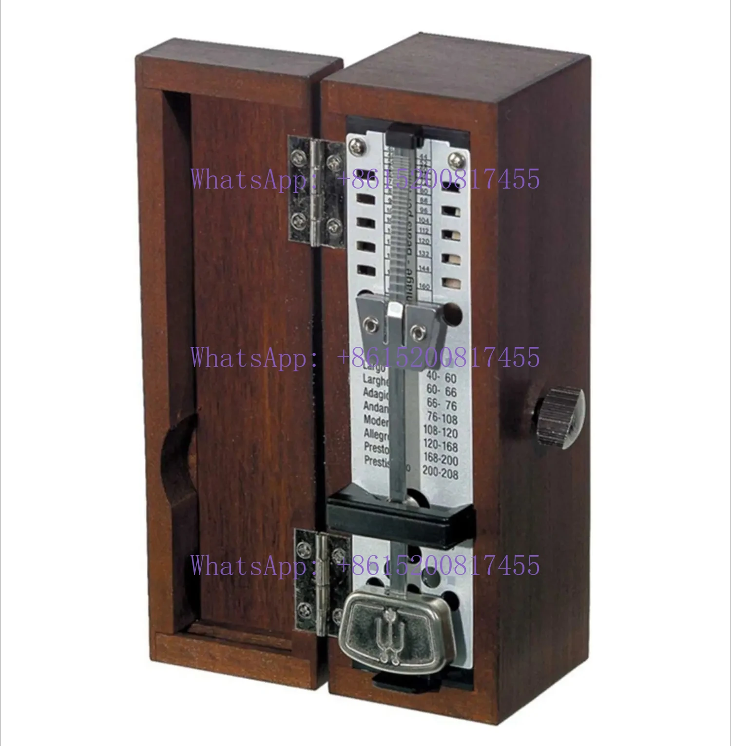 solid wo-od metronome mi-ni portable piano violin guitar precise