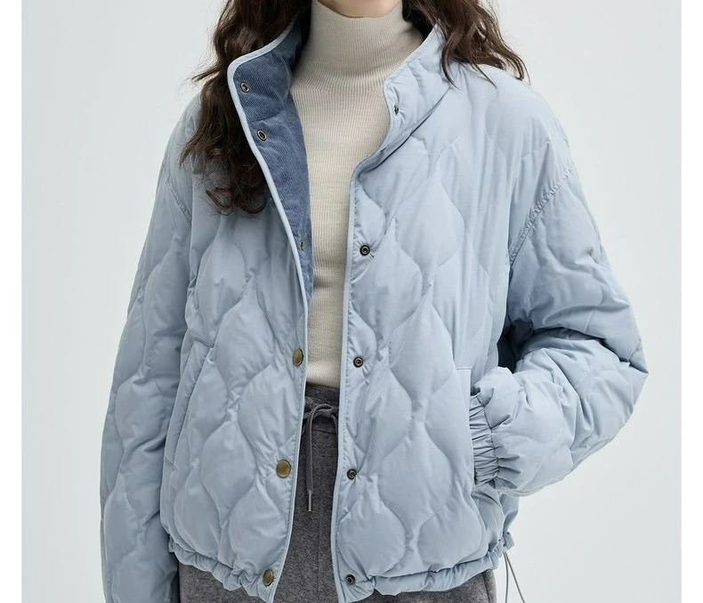 Retro Two-sided Wear Stand-up Collar Loose Warm Cotton Clothes Women's Design Versatile Jacket