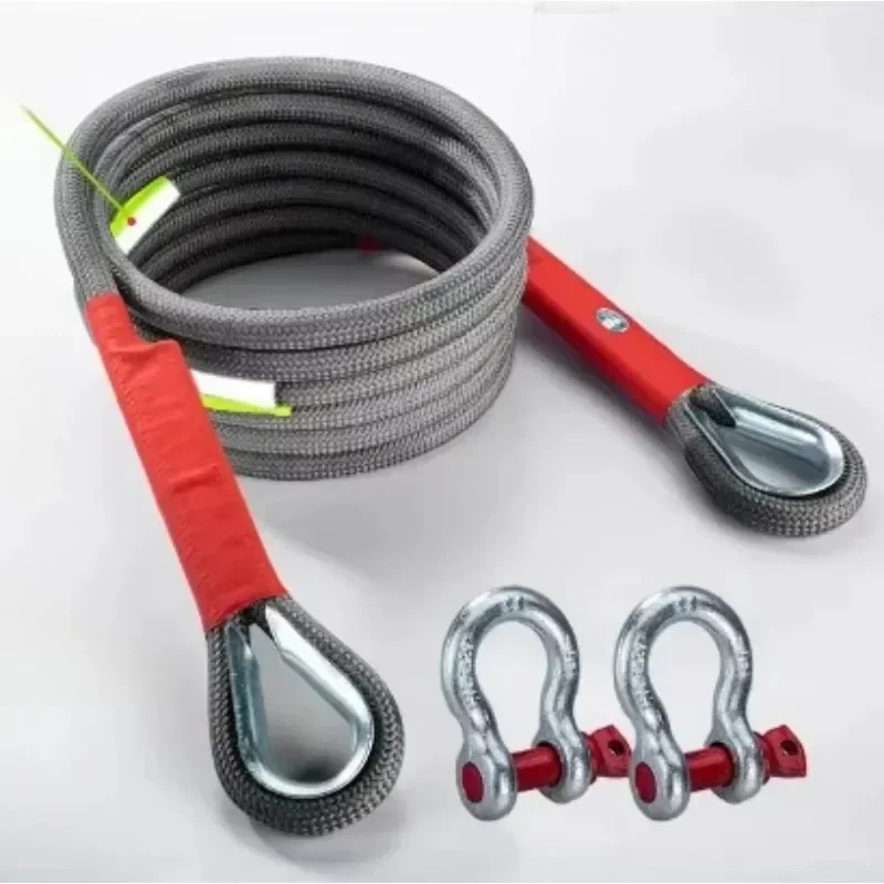 

1Pcs Is Very Reliable and Wear-resistant New Car Towing Rope Off-road Vehicle Can Tow 20 Tons of Rescue Rope Upgraded Version