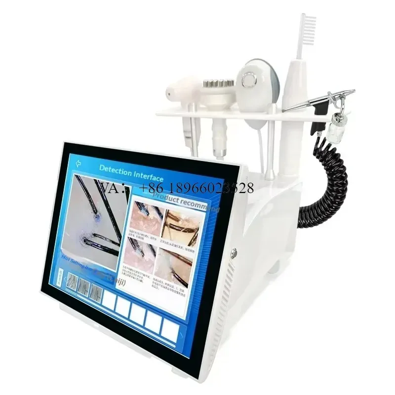 WMWMNU for Desktop 5 in 1 Scalp Analyzer Detection Massage Heads Oxygen Hair Treatment Studio High Definition - view 2