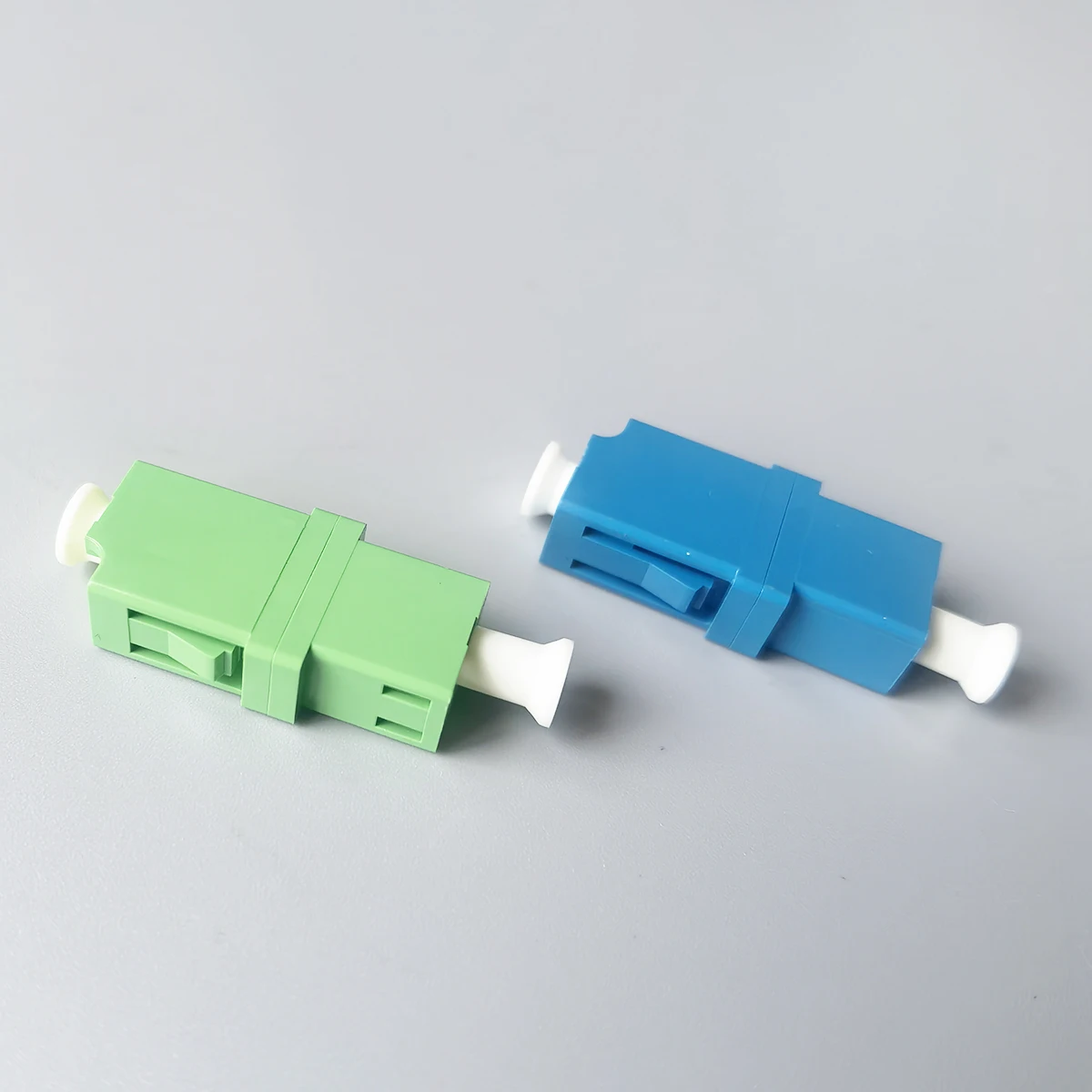 Adaptador simples de fibra óptica, conector LC, acoplador flange, modo único, lc-apc/upc, 50pcs