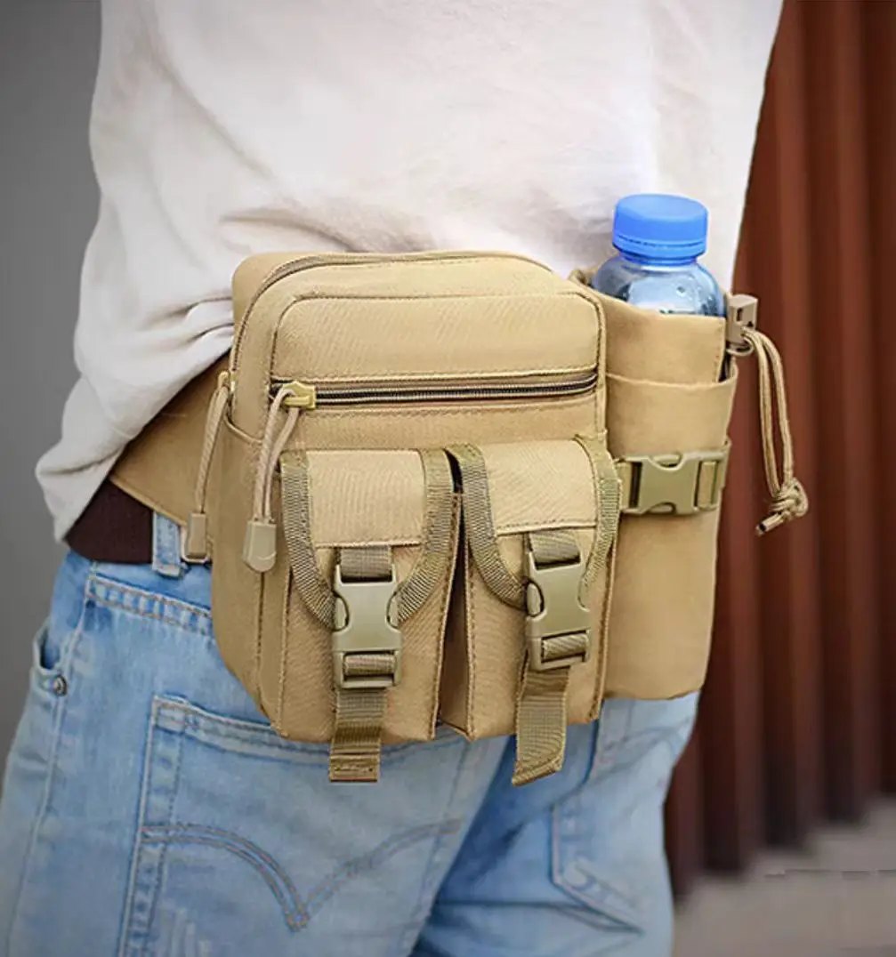 Тактический поясной пакет для бега — Hidratación oculta, противоугонный чехол для телефона, фитнес-ремень без помощи рук для пеших прогулок на открытом воздухе - 백팩