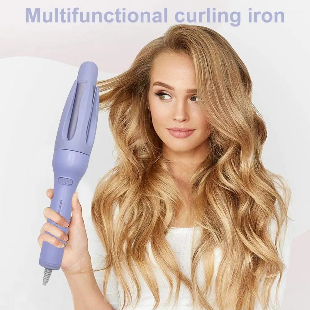 

Curling Iron Hair Straightener Automatic Rotary Ceramic Hair Curler Negative Ions Curling Wand Women Hair Styling Tool (US Plug)