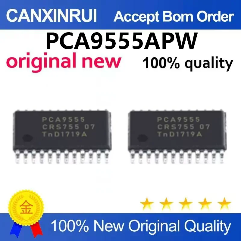 （5pcs-100pcs)Original genuine PCA9555APW, 118 TSSOP-24 16 bit I2C bus I/O extender port chip