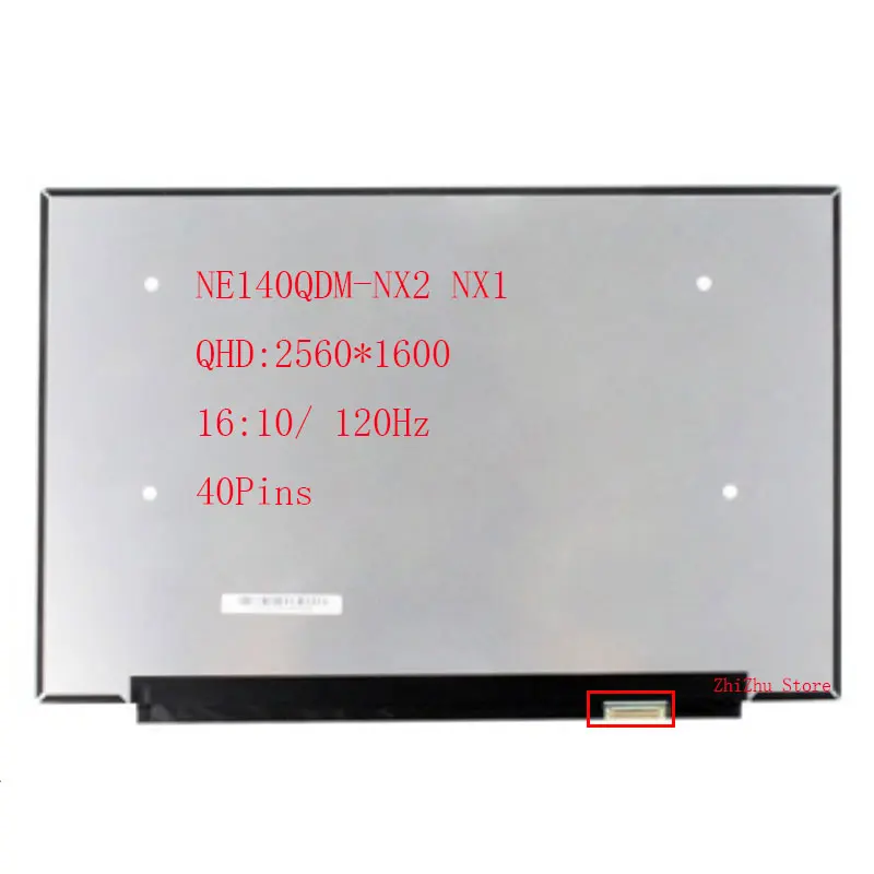 

14.0 Laptop LCD Screen NE140QDM-NX1 NE140QDM-NX2 for ASUS ROG Zephyrus G14 GA402RJ GA402RK 2560x1600 120Hz Display Panel 40pins