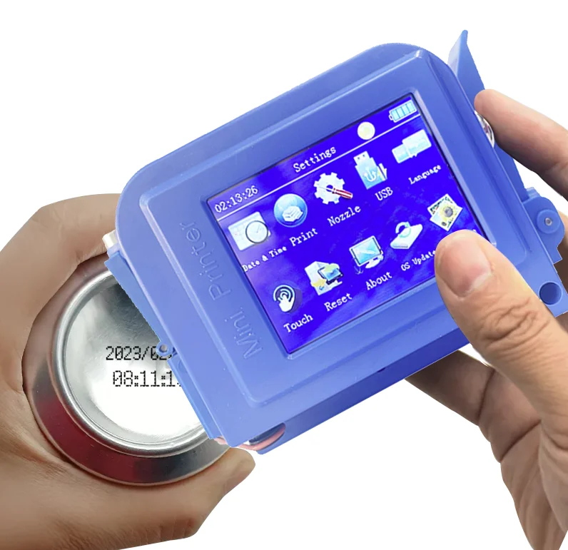 

28-язычный 12,7 мм изображение изображения серийного номера портативный ручной принтер ручной термоструйный принтер