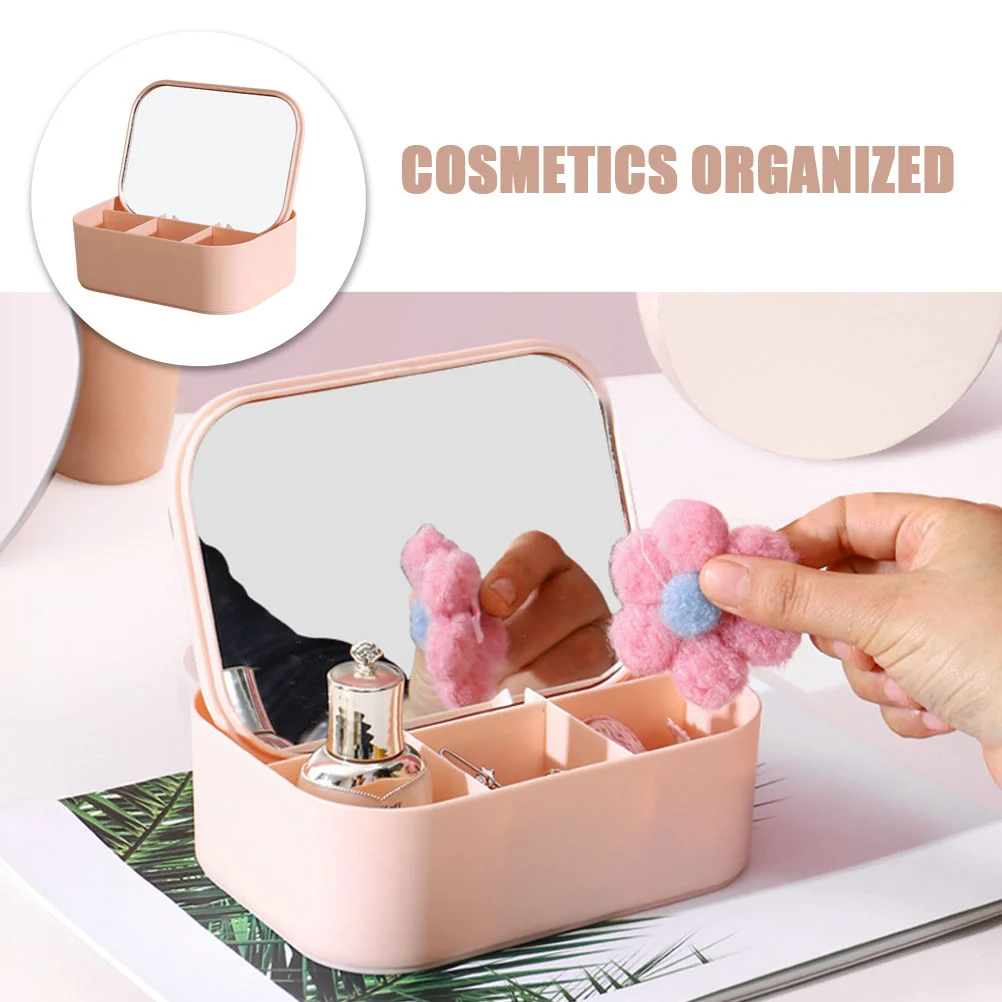 Storage Vanity Mirror Jewellery Stand Jewelry Holder Organizer Travel Glass