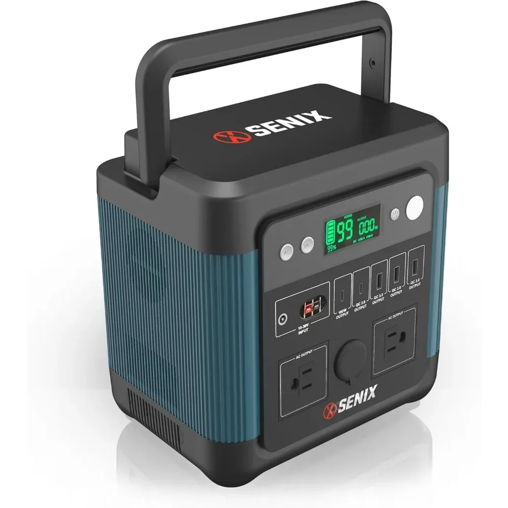 

Generators, Portable Power Station 974Wh LiFePO4 Battery Powered, 1200W (2400 Peak), 120V AC Outlets,Generators