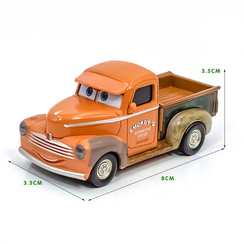 Disney Pixar Cars 2 3 Lightning McQueen Div Fritte Frank Mater Chick Hicks 1:55 Diecast Vehicle Metal Toy Car Kid Birthday Gift