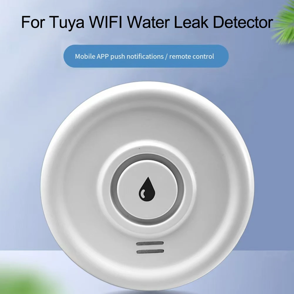 1 Piece Smart WiFi Water Leak Detector High Decibel Alarm Sensor ABS Material For Home Flood Monitoring Safety Device