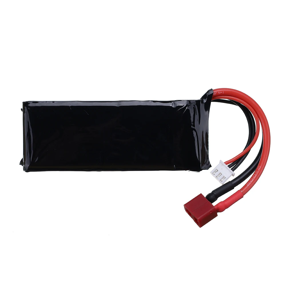 Rc Lipo 2800mah 2S 7.4V แบตเตอรี่ Lipo สําหรับ Wltoys 144001 124018 124019   12423 12428 รถ RC รถบรรทุกถังของเล่นชิ้นส่วนแบตเตอรี่พร้อมปลั๊ก T