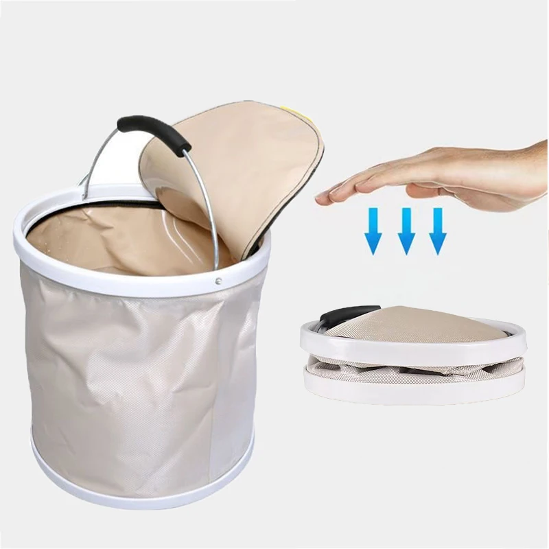 Collapsible Folding Bucket Outdoor Camping Fishing Bucket Portable Water Car Mop Bowl Sink Washing Bag Tools Storage Container