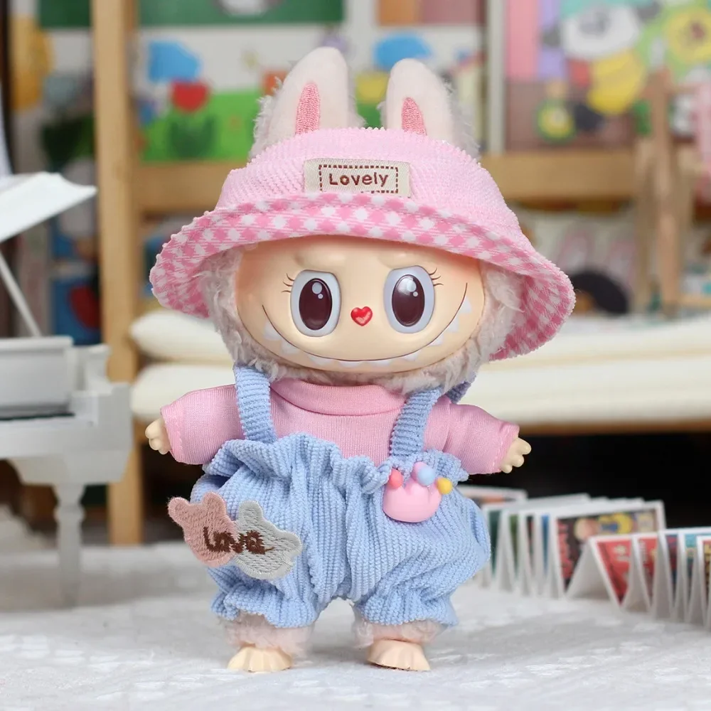 17cm Labubu Doll Only Clothe Suprem Cute Plush Doll's Clothes Outfit Accessories for  Clothing Set Multi Color Cute Decoration