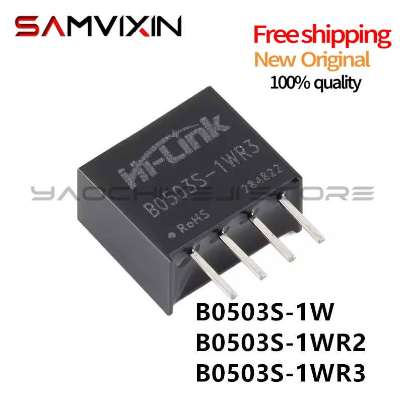 (10piece)100% NEW B0503S-1W B0503S-1WR2/R3 5V to 3.3V DC-DC power module output 3.3V 303mA free delivery