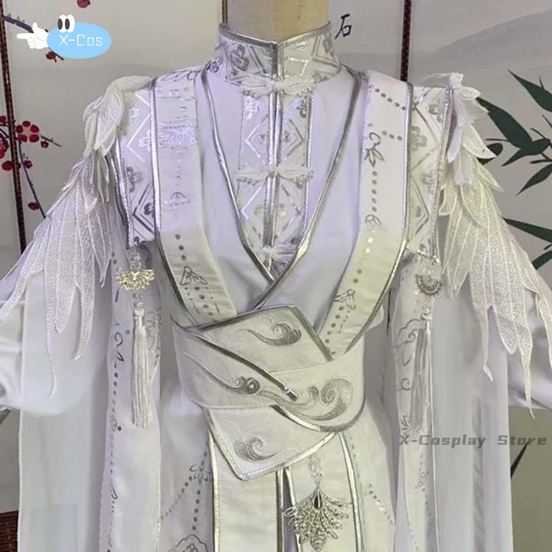 XieLian Custom Oversize Women&Men Cat Master Male Carnival Cosplay Costume White Outfit Chinese Hanfu Dress For Women TGCF