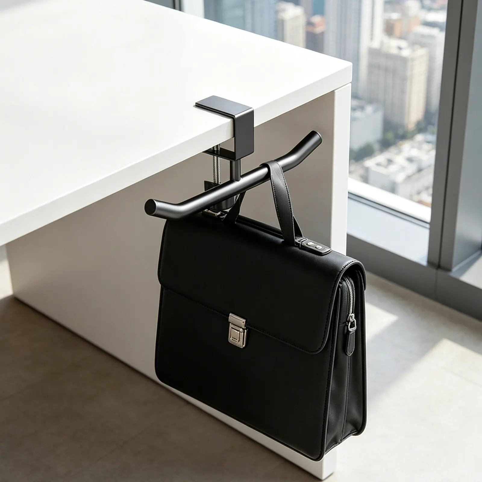 Desk Bag Hook Clamp Holder Organizer For Under Table Bag Storage Organize Adjustable Desktop Backpack Hanger Office