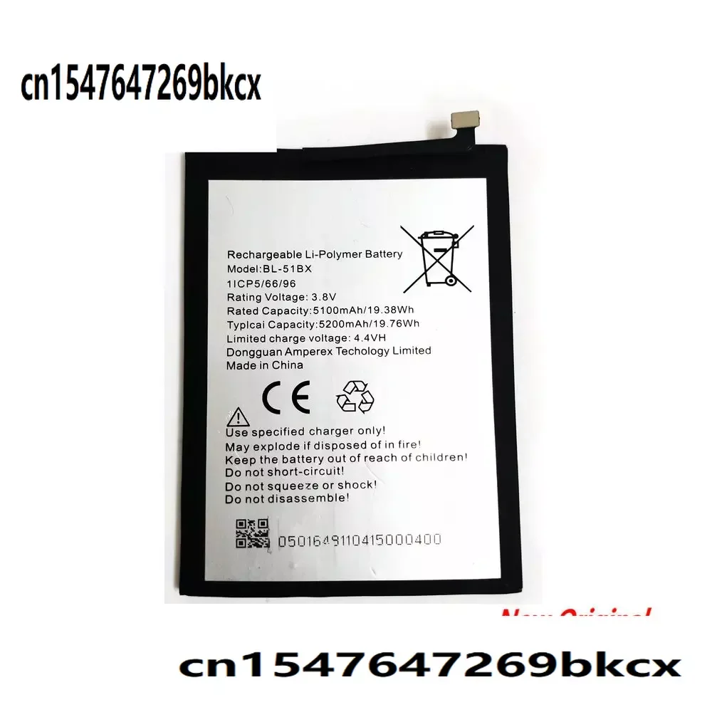 3.8V 5200mAh BL-51BX Bbattery For Infinix X692/ NOTE 8/X683/HOT 10/X682B/ NOTE 8i Cell Phone