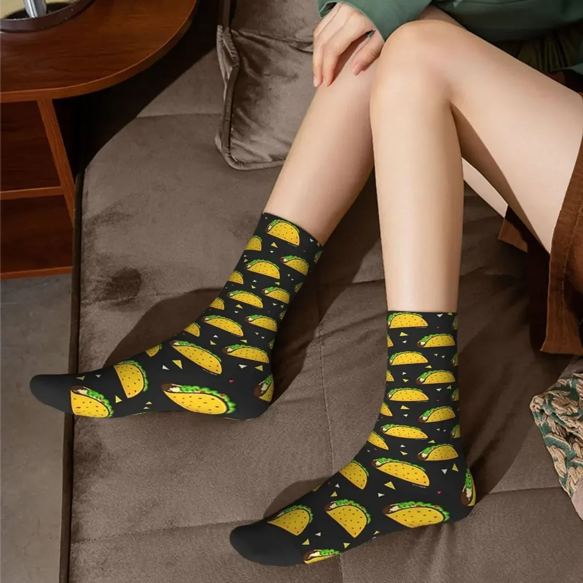 Leckere Taco Muster Socken Harajuku hochwertige Strümpfe die ganze Saison über Socken Zubehör für das Geburtstags geschenk der Frau