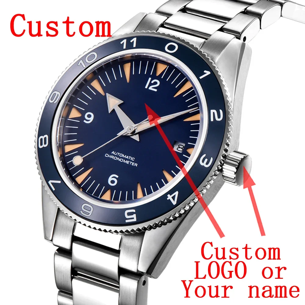 

Mechanical Watches NH35a Automatic mens Luxury Brand Military Watch Sapphire Crystal Luminous Sport Calendar 10Bar WristWatch