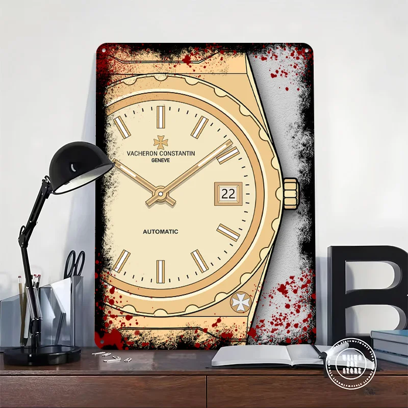 Vacheron Constantin Watch Metal Poster Customized Wall Art Retro Vintage Tinplate Signs for Man Cave Home and Decoration Gaming