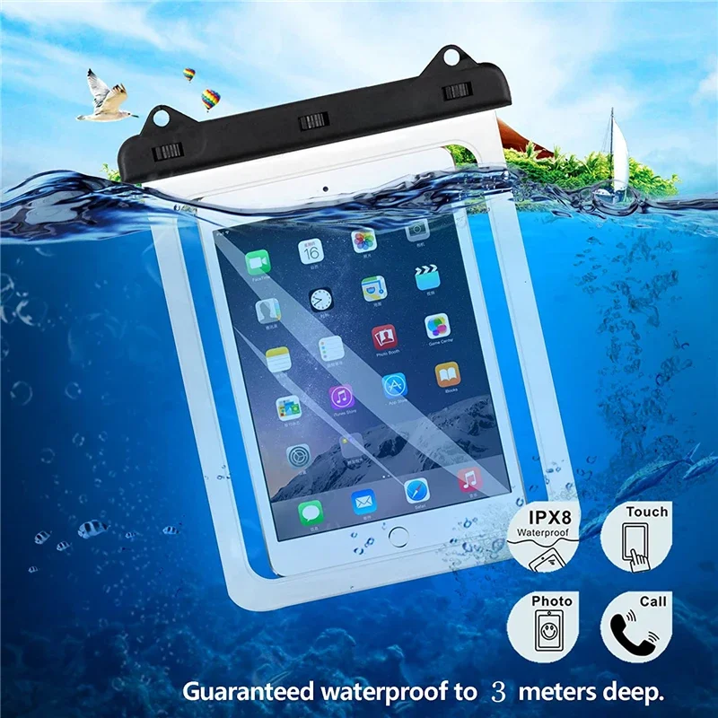 Waterproof Tablet Bag Pouch Case for IPad Mini 6 5 4 3 2 Air 10.2 10.5 10.9 11 Inch 2024 Pro 9.7 A1671 8th 9th Generation Cover