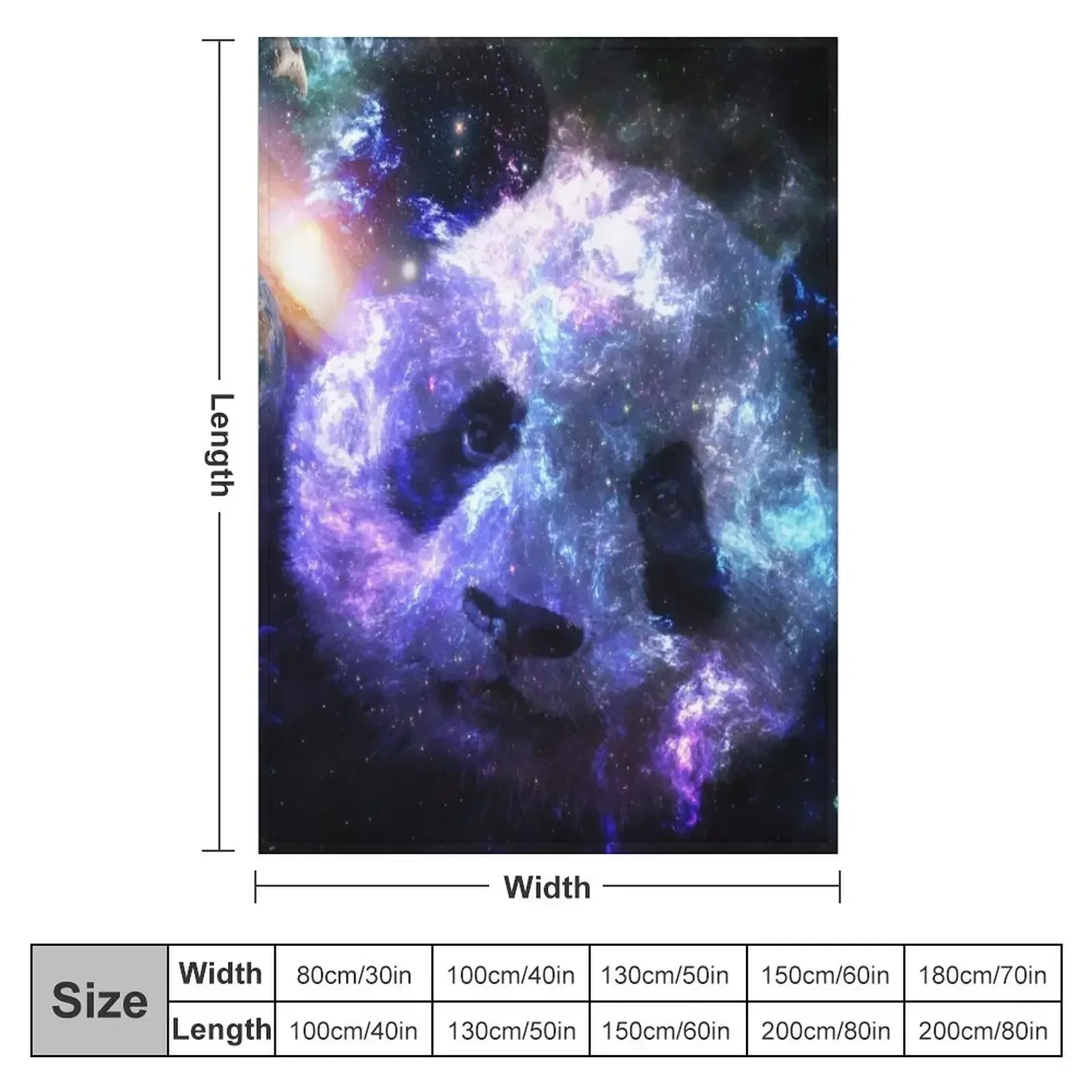 Panda Planet Galaxy Throw Blanket Personalized Gift Extra Large Throw Summer Beddings decorative Luxury Hairy Blankets
