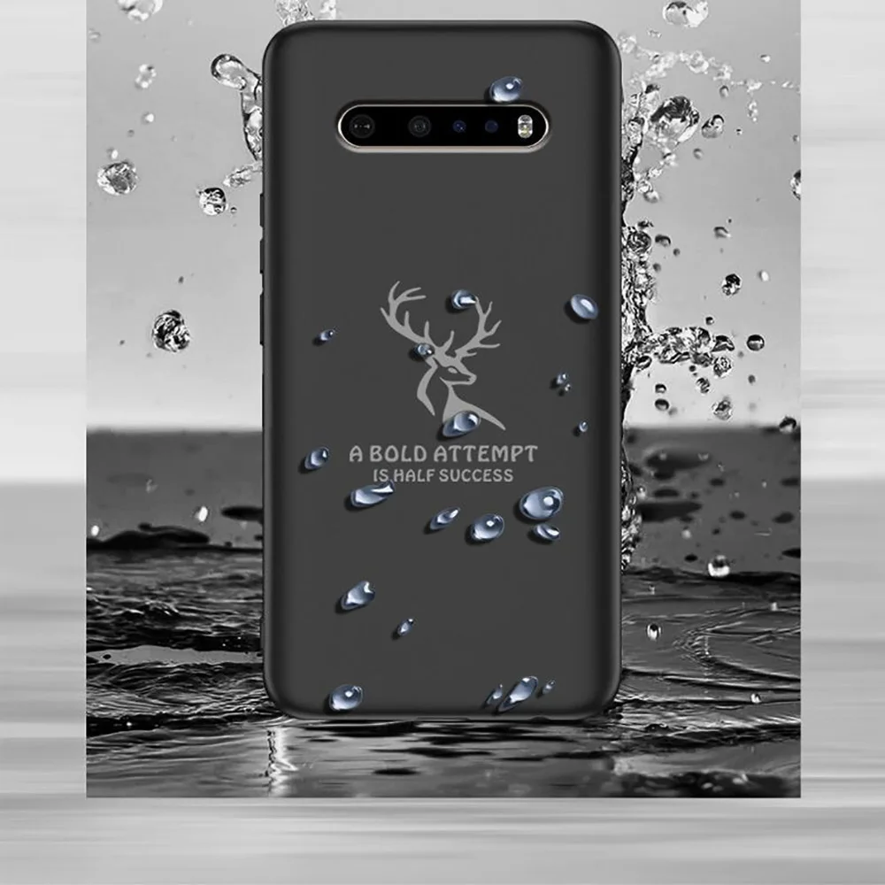 For LG V60 Thinq Case V60Thinq 5G HD Painted Elk Silicone Bumper Soft Phone Cases For LG V60 LGV60 Protective Shell