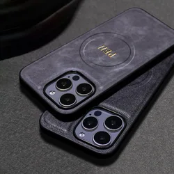 Personalized Custom Initials Name Case For iPhone 11 12 13 14 15 16 Pro Max Magnetic For Magsafe Wireless Charging Luxury Cover