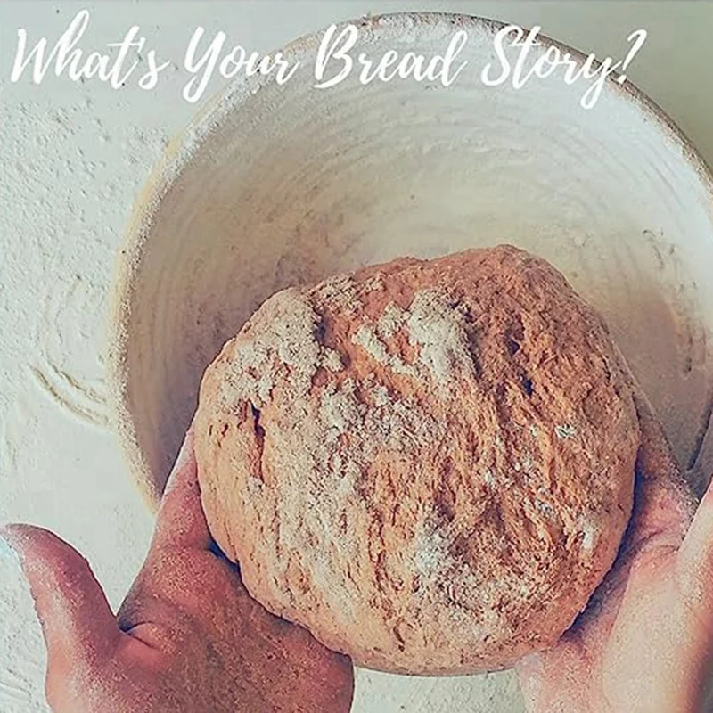 Cesta redonda de fermentación, fácil de hornear pan, cesta de pan con tela lavable