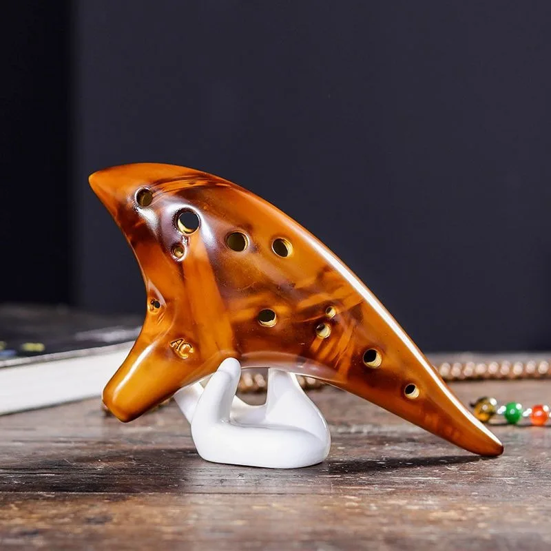12 Holes Ocarina Traditional AC Tuning Professional Ocarina Portable Beginner Practice Adult Ocarinas Chinese Musical Instrument