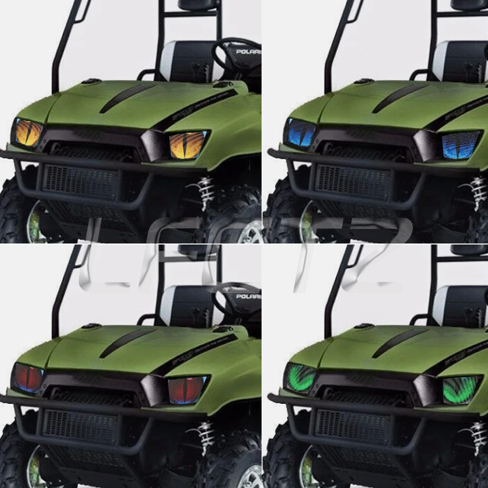 Headlights Eye Body Sticker Fit for Polaris Ranger Crew XP 700 500 2x4 700 6x6 05-09 Motorcycle Front Lights Protection Stickers - view 3