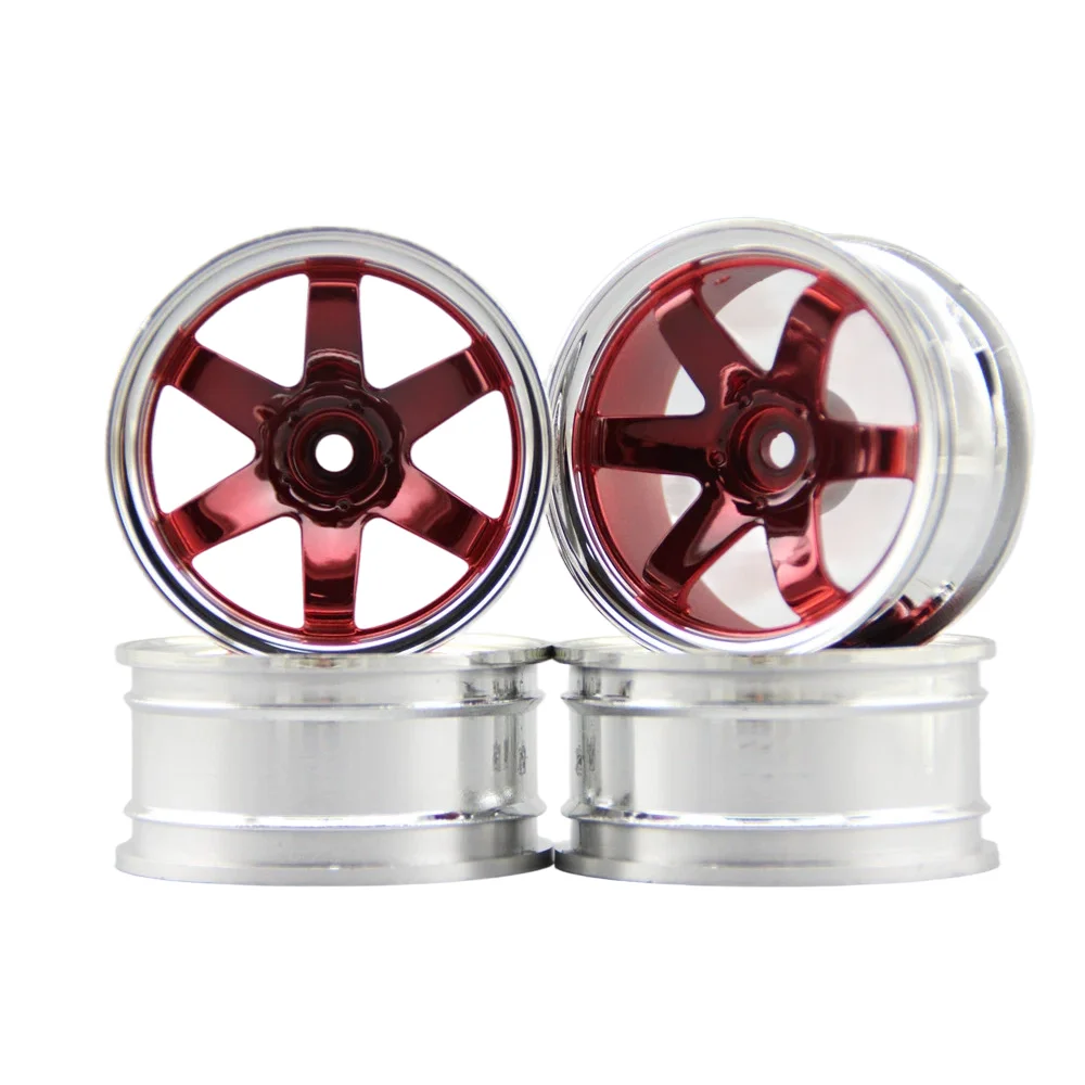 4pcs 1/10 Touring&Drift Wheel Rim W6S Style For HSP HPI Kyosho Sakura Tamiya Yokomo