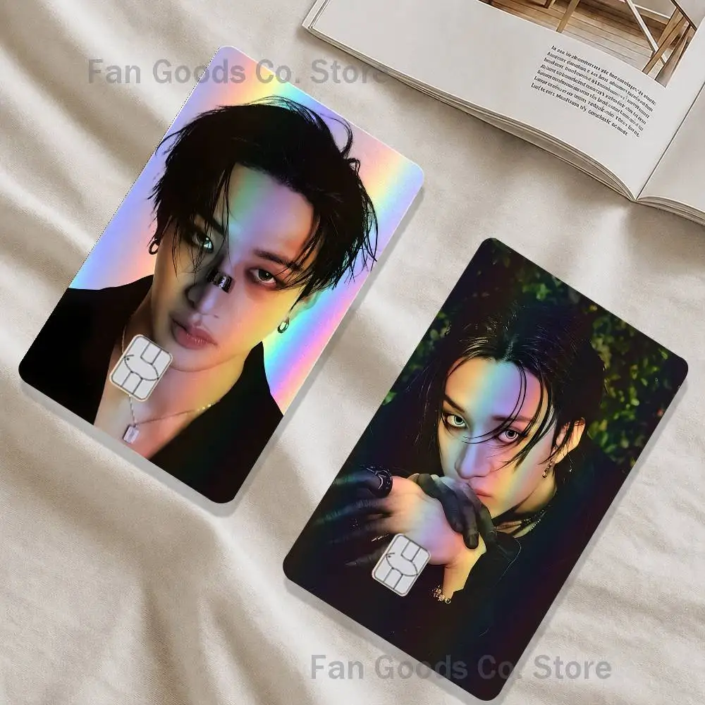 B-Bang Singer C-Chan Laser shimmer Name Card Sticker Decorate Bank Card Student Supplies Decals Patch Documents Birthday Gift