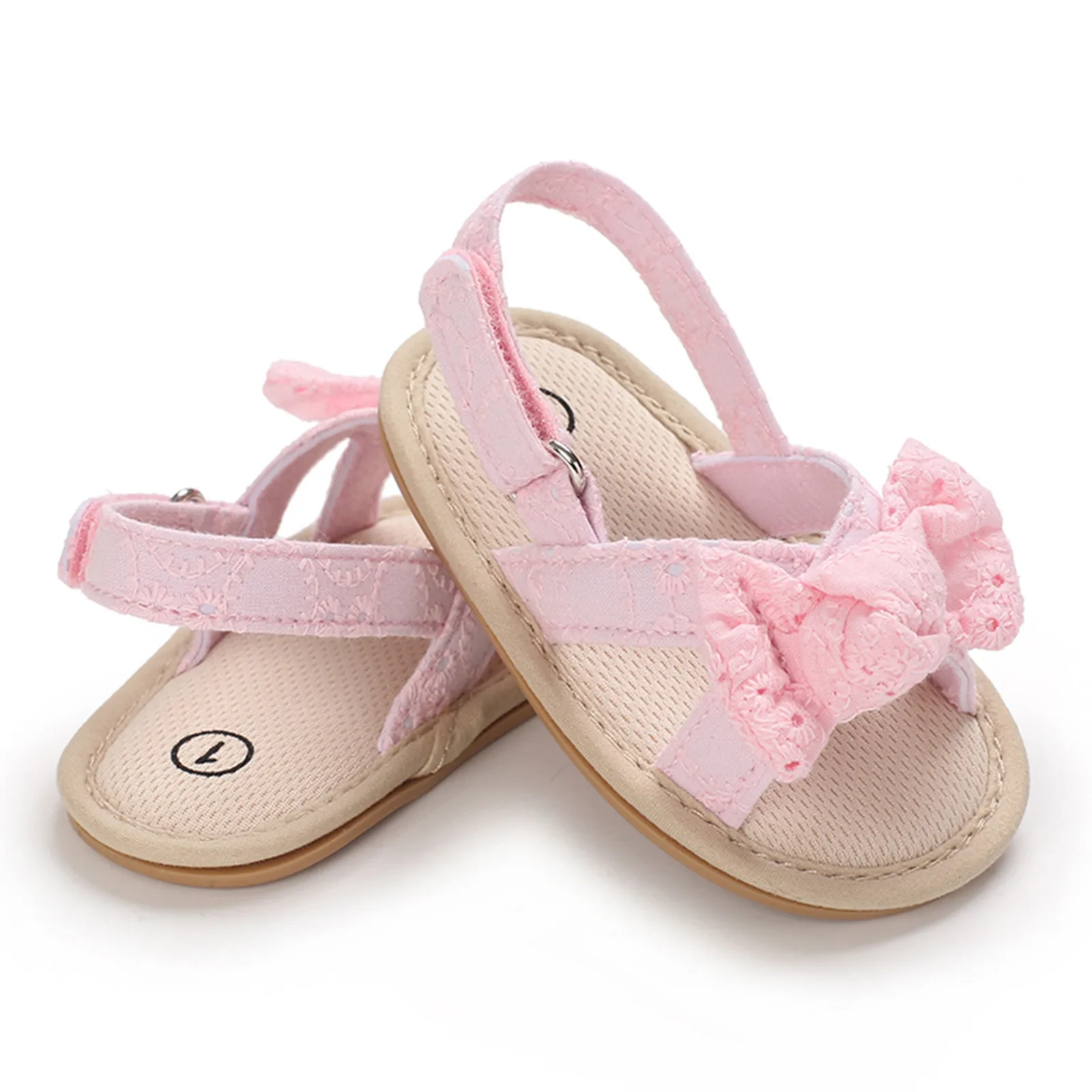 Sweety-Sandales d'extérieur pour bébés filles, chaussures de princesse d'été, chaussures de première marche pour tout-petits, chaussures avec nœud papillon