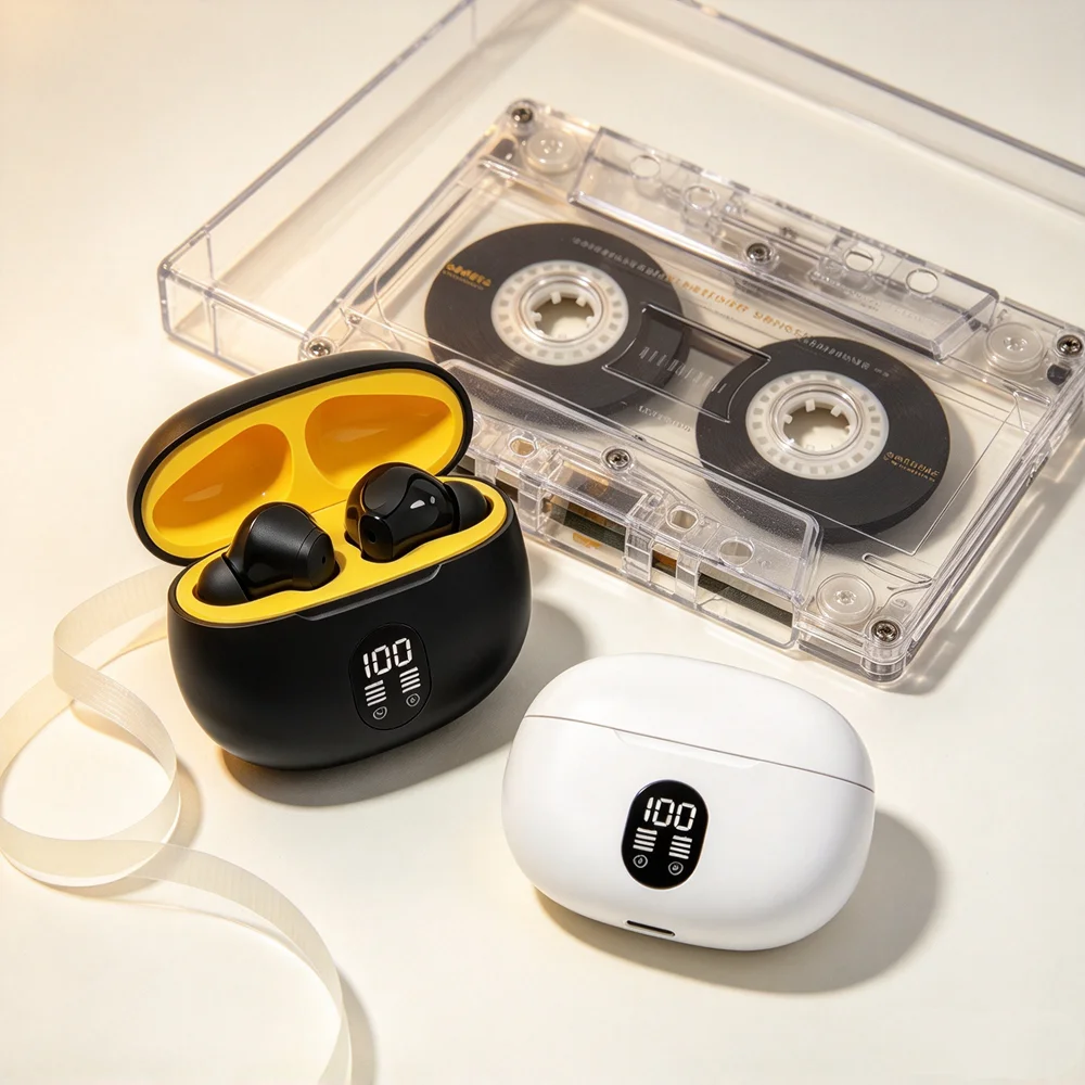 Bluetooth Earbuds Wireless Earphones Provide Delicate Audio Performance Secure Wearing Structure Touch Command Audio Adjustment