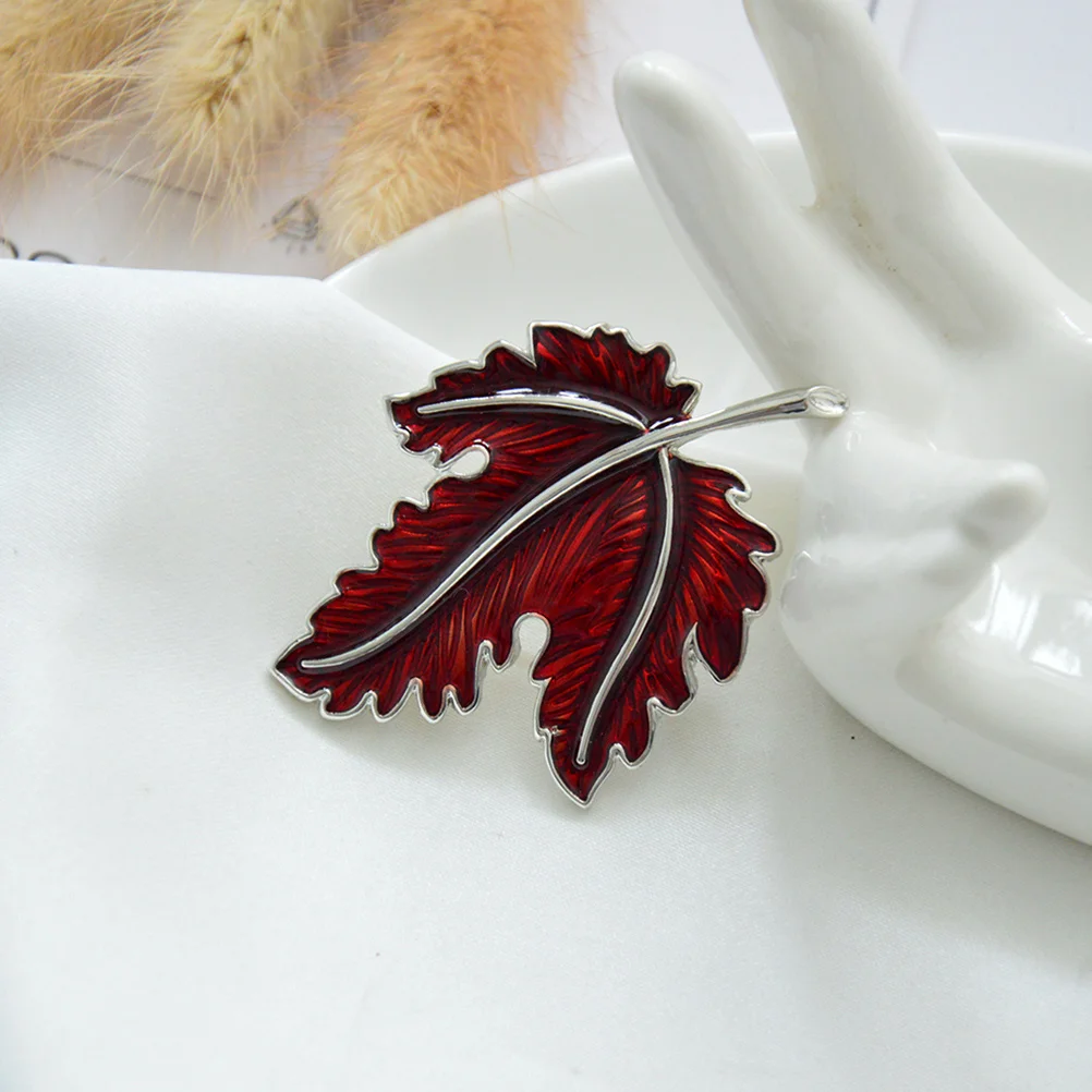 

Leaf Brooch Personal Party Alloy Breastpin Enamel Flower Lapel Charming