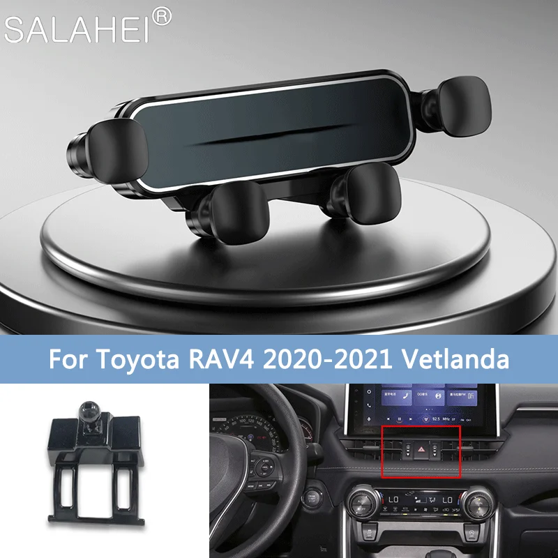 

Car Phone Holder For Toyota RAV4 5th XA40 XA50 2017 2019 2021 2022 Air Outlet Gravity Mount Stand GPS Bracket Auto Accessories