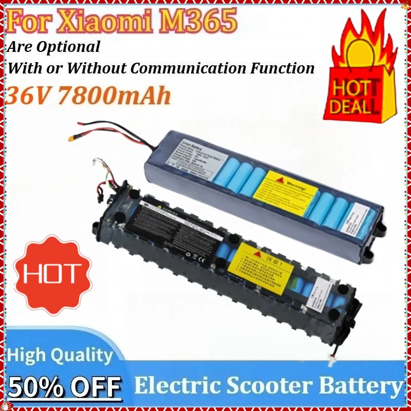 

36V 7800mAh Newly upgraded Replacement Electric Scooter Battery for Xiaomi M365 10S3P Battery Packs Li-ion High-Capacity Battery